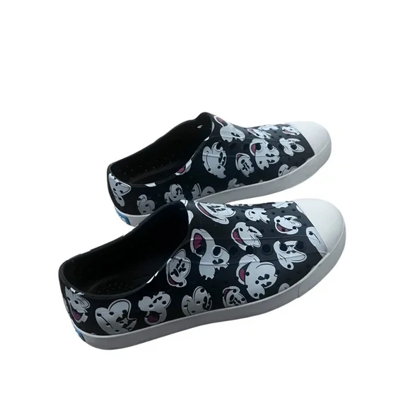 NWOT Natives Black Disney Mickey Mouse Slip Ons Size M5/W7 - Picture 3 of 6